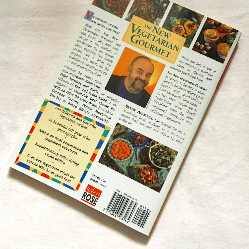 'The New Vegetarian Gourmet' Byron Ayanoglu 90s Vintage Cookbook - Picture 2 of 5